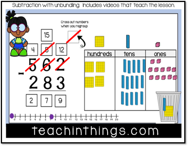 subtraction with regrouping activity