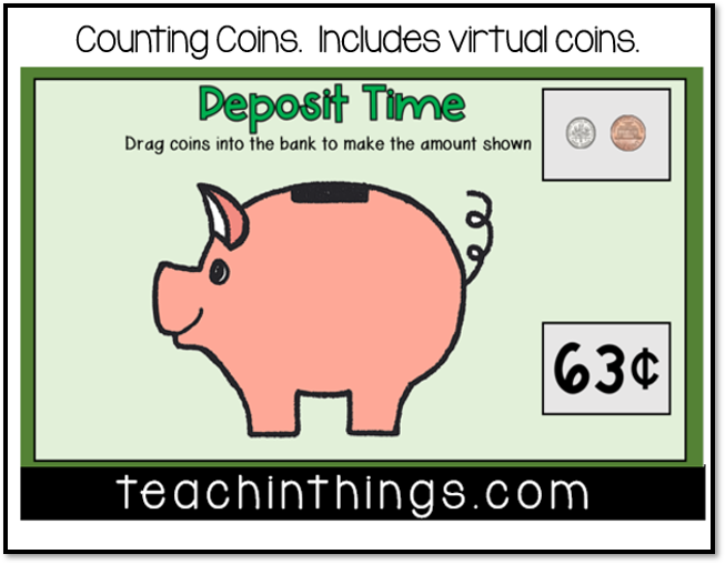 counting coins second grade activity